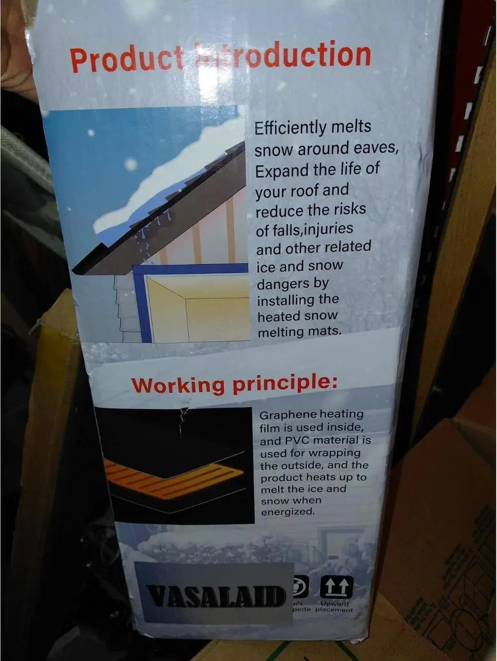 Heated snow melting Mat 10x 13 For roof walkway or driveway